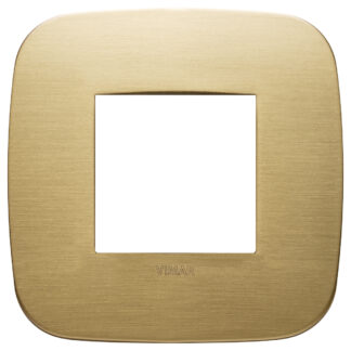 VIW19672.12 Placca Round 2M ottone spazzolato