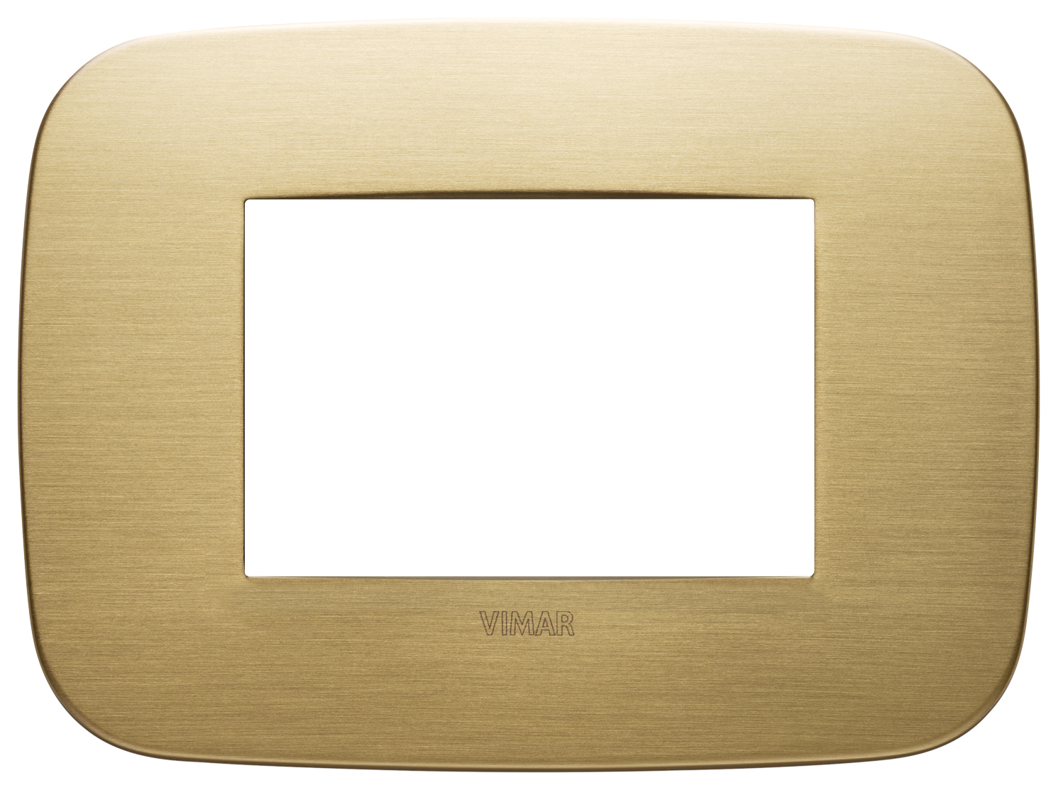 VIW19683.12 Placca Round 3M ottone spazzolato