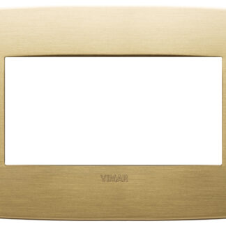 VIW19684.12 Placca Round 4M ottone spazzolato