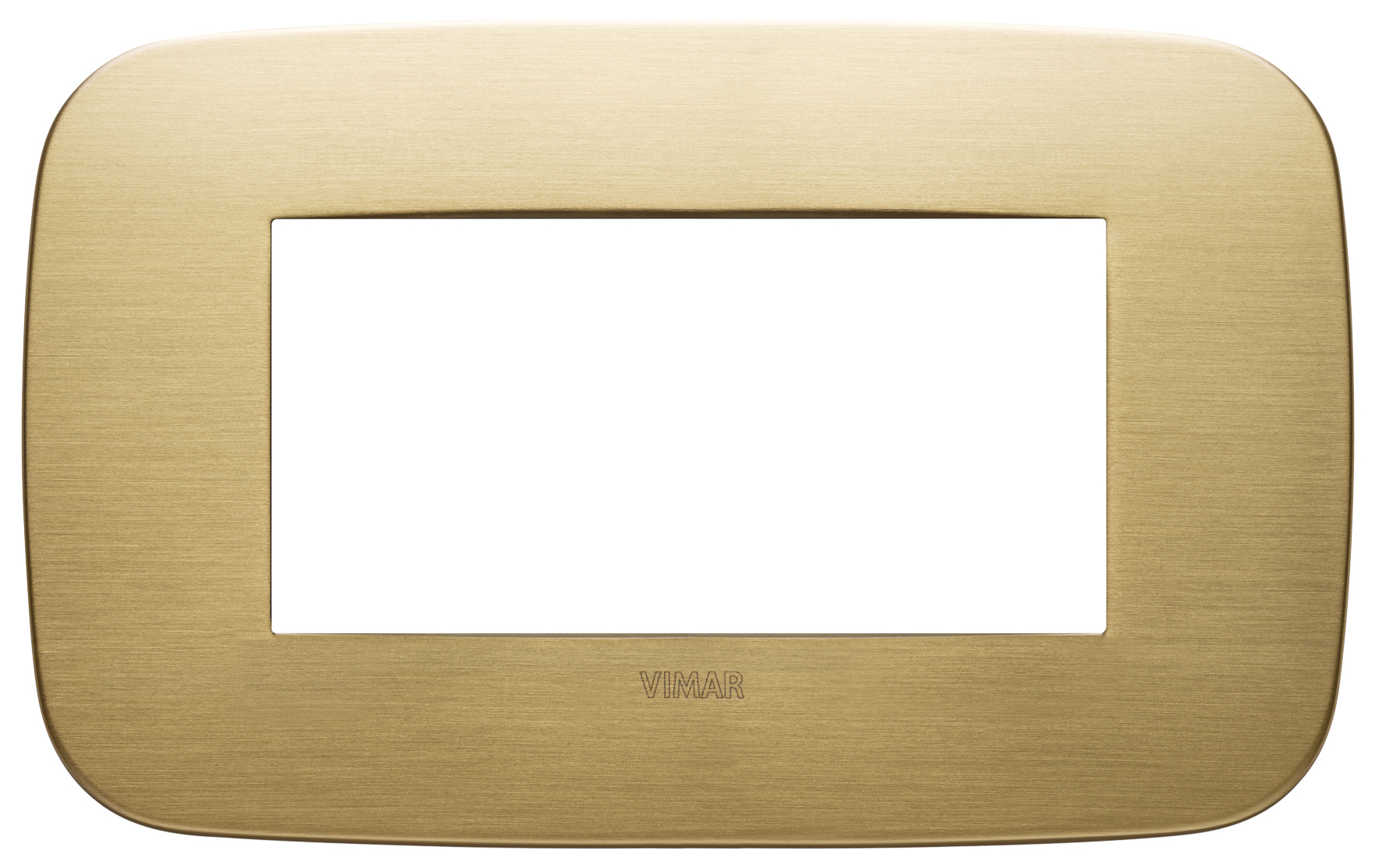 VIW19684.12 Placca Round 4M ottone spazzolato