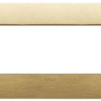 VIW19687.12 Placca Round 7M ottone spazzolato