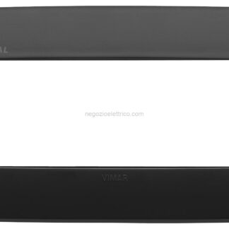 VIW19687.AB.81 Placca Round 7M antibatterico nero