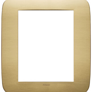 VIW19698.12 Placca Round 8M ottone spazzolato