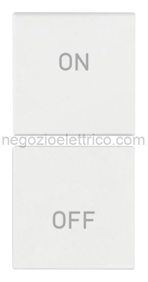 VIW19751.AB.1.B Due mezzi tasti 1M ON/OFF antibat.bianco
