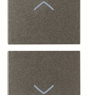 VIW19751.2.M Due mezzi tasti 1M simboli frecce Metal