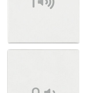 VIW19751.4.B Due mezzi tasti 1M ON/OFF volume bianco