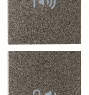 VIW19751.4.M Due mezzi tasti 1M ON/OFF volume Metal