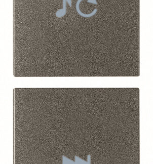 VIW19751.5.M Due mezzi tasti 1M sorg./traccia Metal