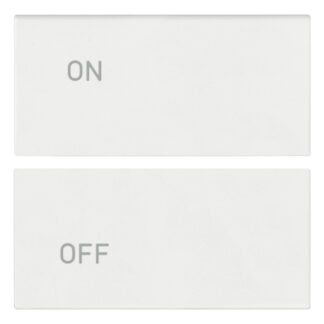 VIW19752.1.B Due mezzi tasti 2M simboli ON/OFF bianco