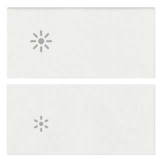 VIW19752.3.B Due mezzi tasti 2M regolazione bianco