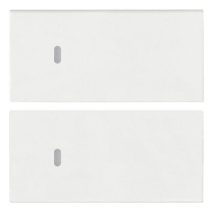 VIW19752.B Due mezzi tasti 2M neutro pers. bianco