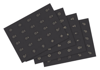 VIW19847 Foglio etichette sim illuminabili grigio