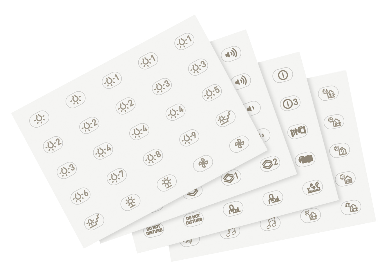 VIW19847.B Foglio etichette sim illuminabili bianco