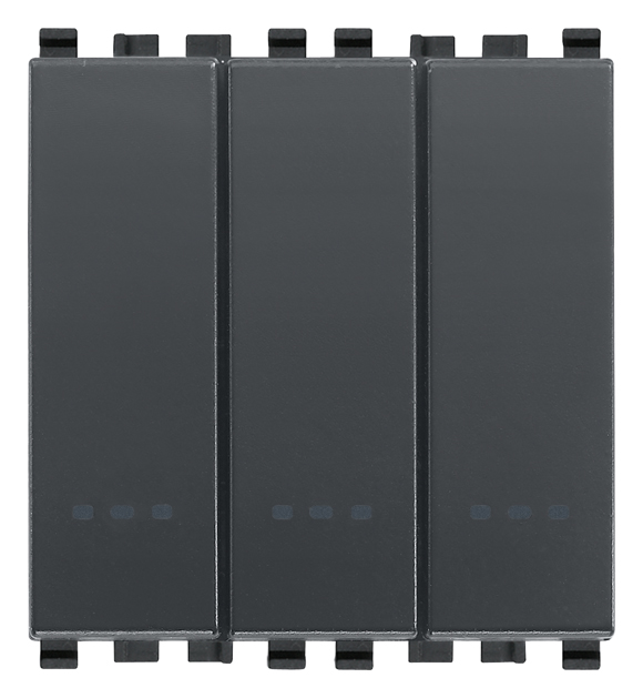 VIW20003 Tre interruttori 1P 20AX grigio