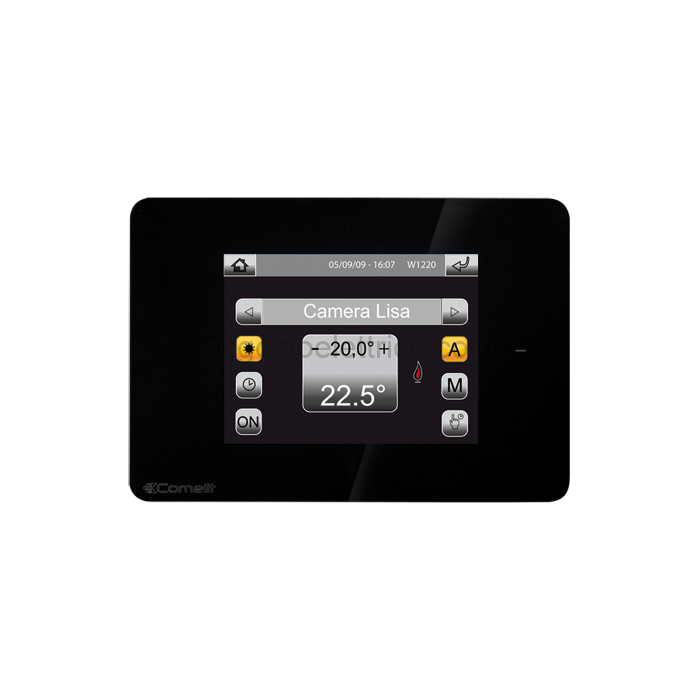 COE20003001 mini touch 3.5" vers. cronotermostato, nero