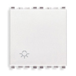 VIW20008.2.L.B Pulsante 1P NO 10A luce 2M bianco