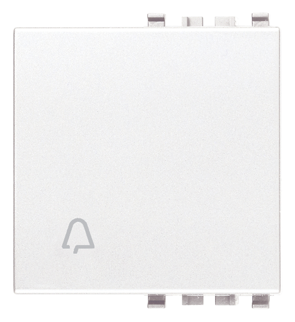 VIW20022.C.B Tasto 2M simbolo campanello bianco