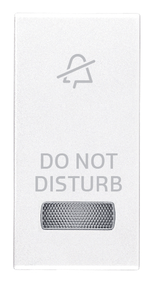 VIW20026.DND.B Tasto 1M con diffusore simb. DND bianco