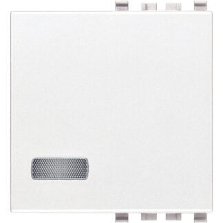 VIW20027.B Tasto 2M con diffusore bianco