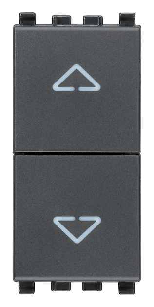 VIW20062 Due pulsanti interblocc.NO+NO 10A grigio