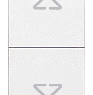 VIW20062.B Due pulsanti interbloc. NO+NO 10A bianco