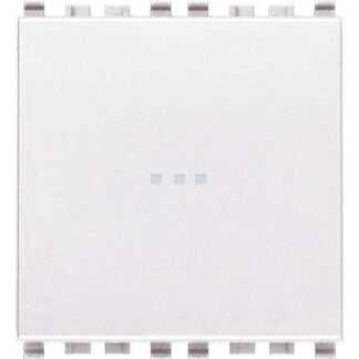 VIW20108.2.B Pulsante 1P NO 10A assiale 2M bianco