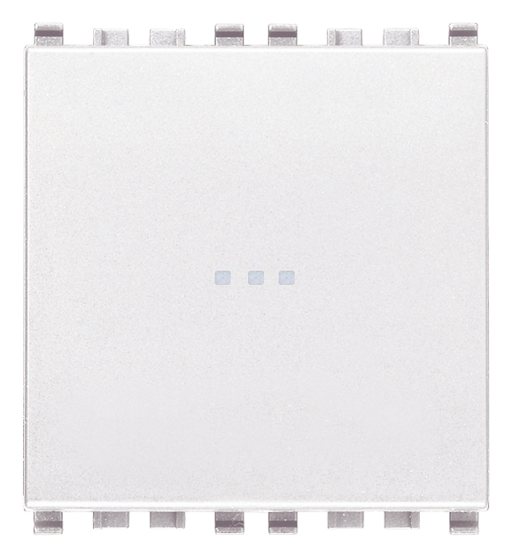 VIW20108.2.B Pulsante 1P NO 10A assiale 2M bianco