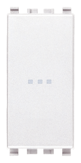 VIW20108.B Pulsante 1P NO 10A assiale bianco