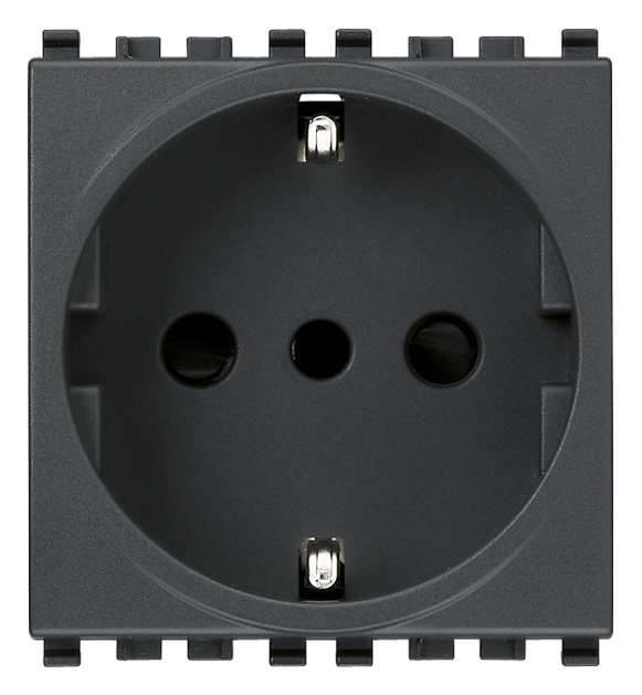 VIW20209 Presa 2P+T 16A P30 grigio