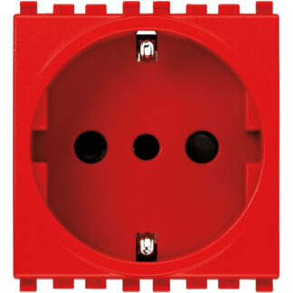 VIW20209.R Presa 2P+T 16A P30 rosso