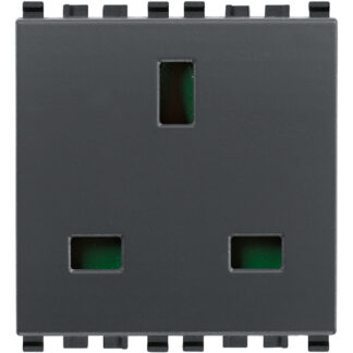 VIW20219 Presa 2P+T 13A inglese grigio
