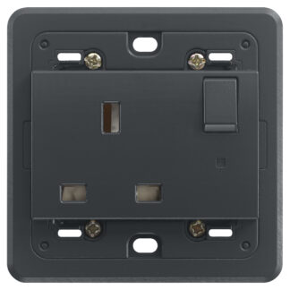 VIW20221.L Presa 2P+T 13A inglese interr. grigio