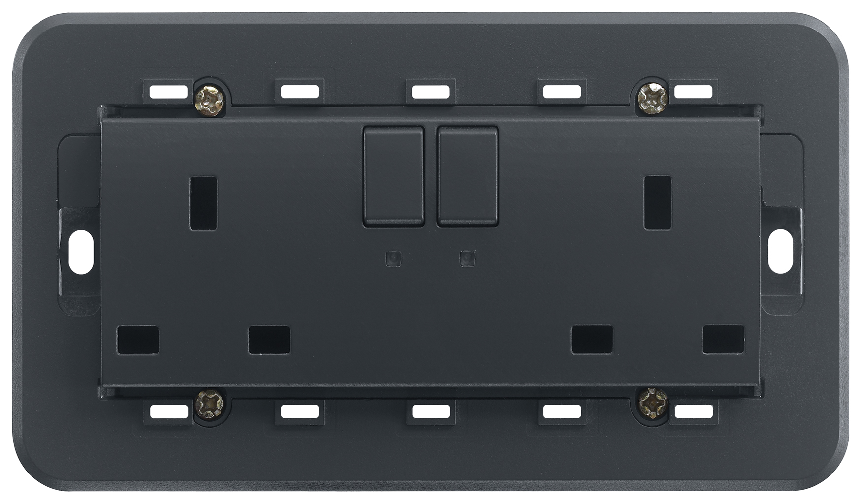 VIW20222.L 2 prese 2P+T 13A inglese interr. grigio