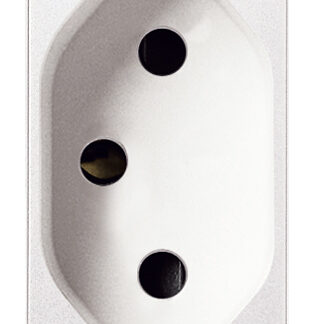 VIW20264.B Presa SICURY 2P+T 10A brasiliano bianco