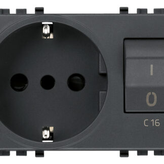 VIW20276 Presa 2P+T 16A P30 intb+MT C16 grigio