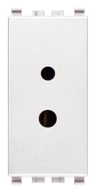VIW20331.B Presa polarizzata 2P 6A 24V SELV bianco