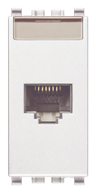 VIW20338.8.B Presa RJ45 Netsafe Cat5e UTP bianco