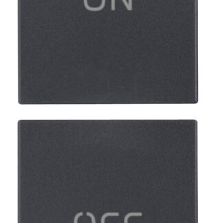 VIW20751.1 Due mezzi tasti 1M simboli ON/OFF grigio