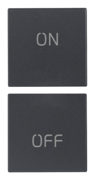 VIW20751.1 Due mezzi tasti 1M simboli ON/OFF grigio