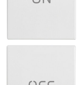 VIW20751.1.B Due mezzi tasti 1M simboli ON/OFF bianco