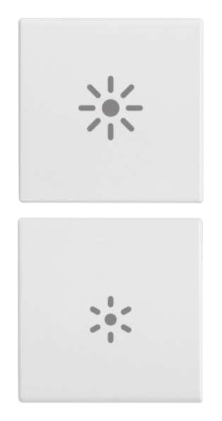 VIW20751.3.B Due mezzi tasti 1M regolazione bianco