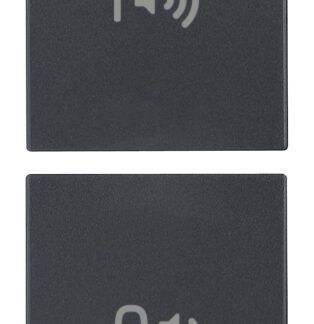 VIW20751.4 Due mezzi tasti 1M ON/OFF volume grigio