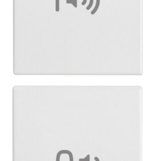 VIW20751.4.B Due mezzi tasti 1M ON/OFF volume bianco