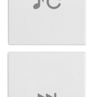 VIW20751.5.B Due mezzi tasti 1M sorg./traccia bianco