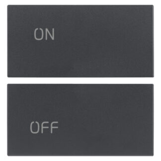 VIW20752.1 Due mezzi tasti 2M simboli ON/OFF grigio