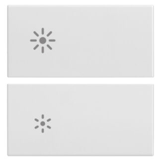 VIW20752.3.B Due mezzi tasti 2M regolazione bianco