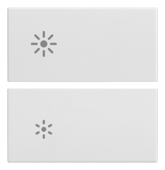 VIW20752.3.B Due mezzi tasti 2M regolazione bianco