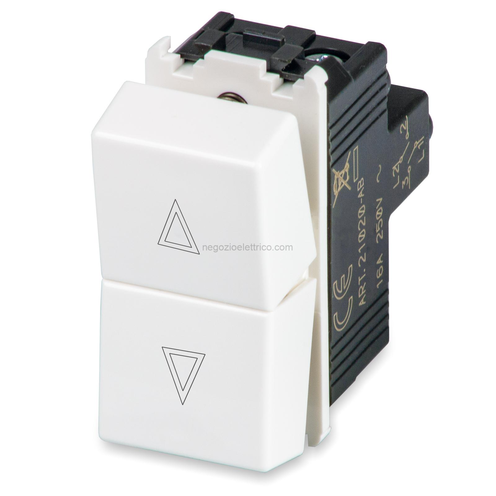 MST21020-AB Pulsante doppio 1P NO+1P NO Antibac