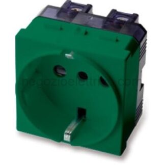 MST21175V MIX Presa P30 Schuko 2P+T 16A VERDE