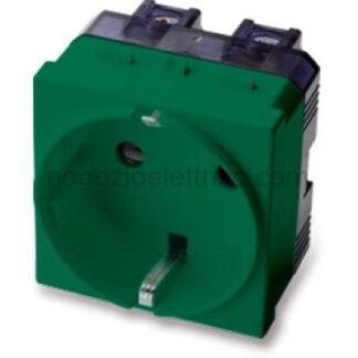 MST21176V MIX Pr.Schuko 16A 2P+T (laterale) VERDE